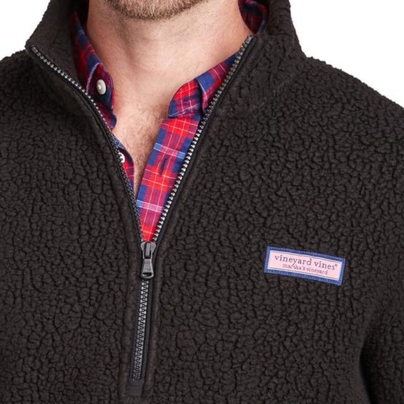 Vineyard Vines Heritage Sherpa 1/2 Zip Pullover Sm - Picture 3 of 4